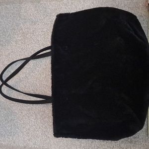 Faux fur tote
